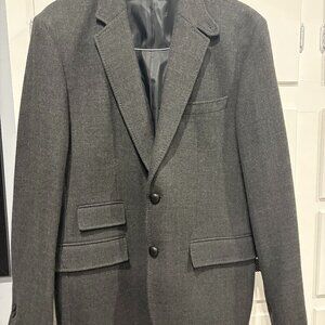 Men’s Club Monaco Grey Wool Blazer | Size 44